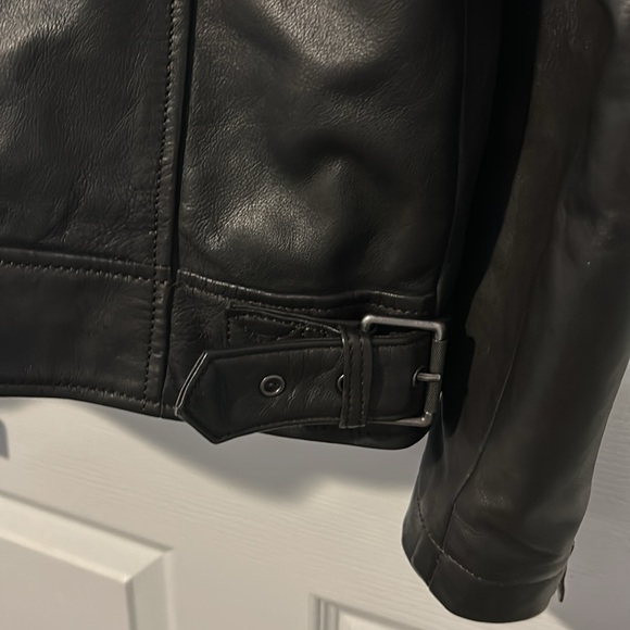 Guess mens leather jacket large - Dark Brown - Picture 8 of 13